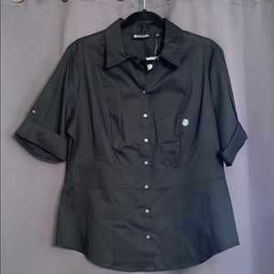 Black button up shirt